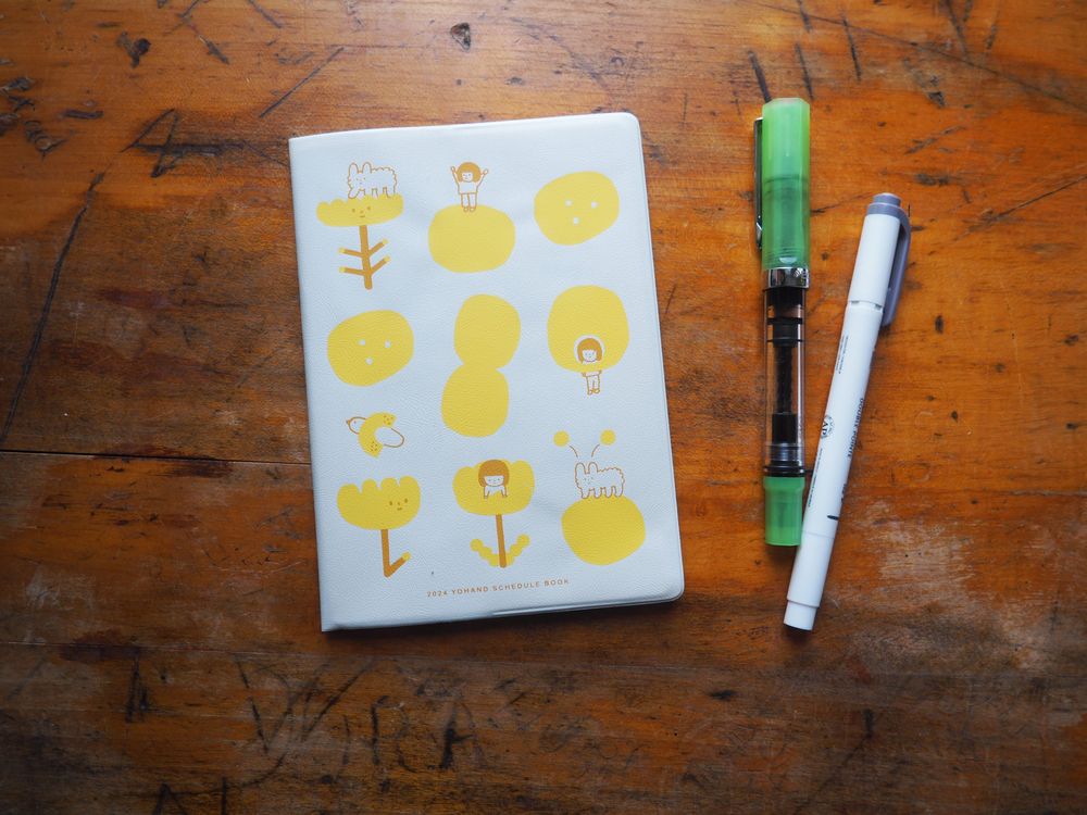 Yohand Studio Grid Notebook - Lemon Circles - A6