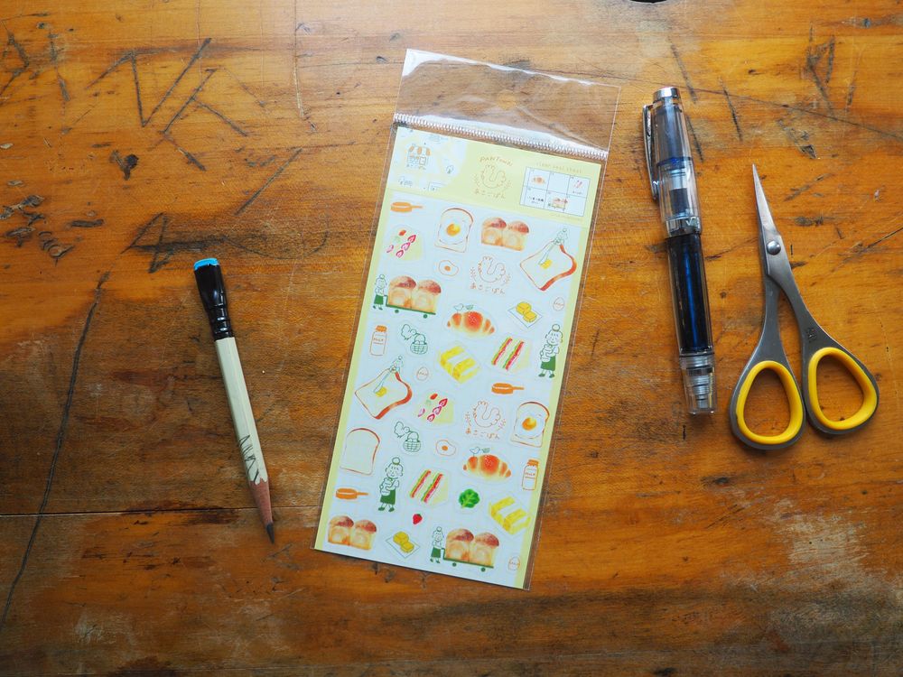 Furukawashiko - Transparent Stickers -  1 Sheet - Breakfast