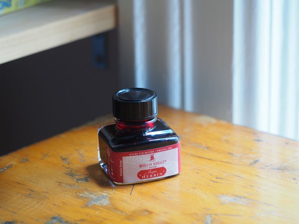 Jacques Herbin Paris Series Fountain Pen Ink - Moulin Rouge (Red) 30mL