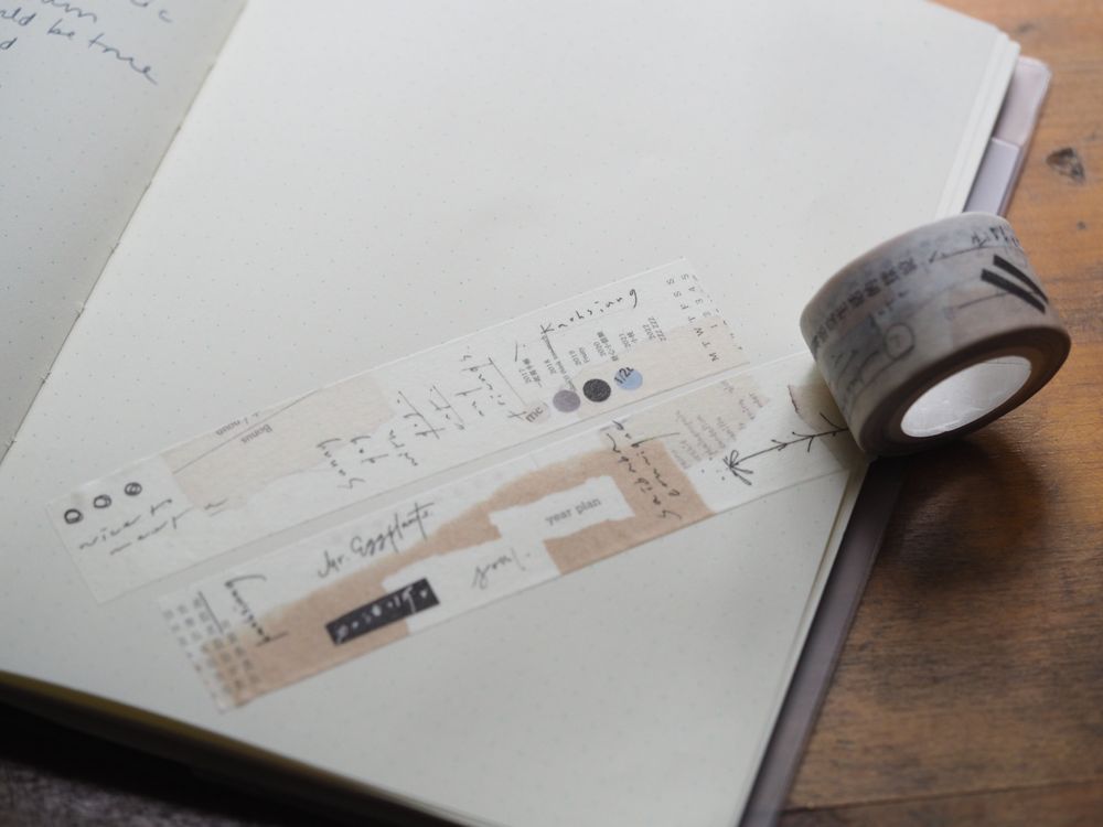 Mr. Eggplants Washi Tape - Sentimental Notes II