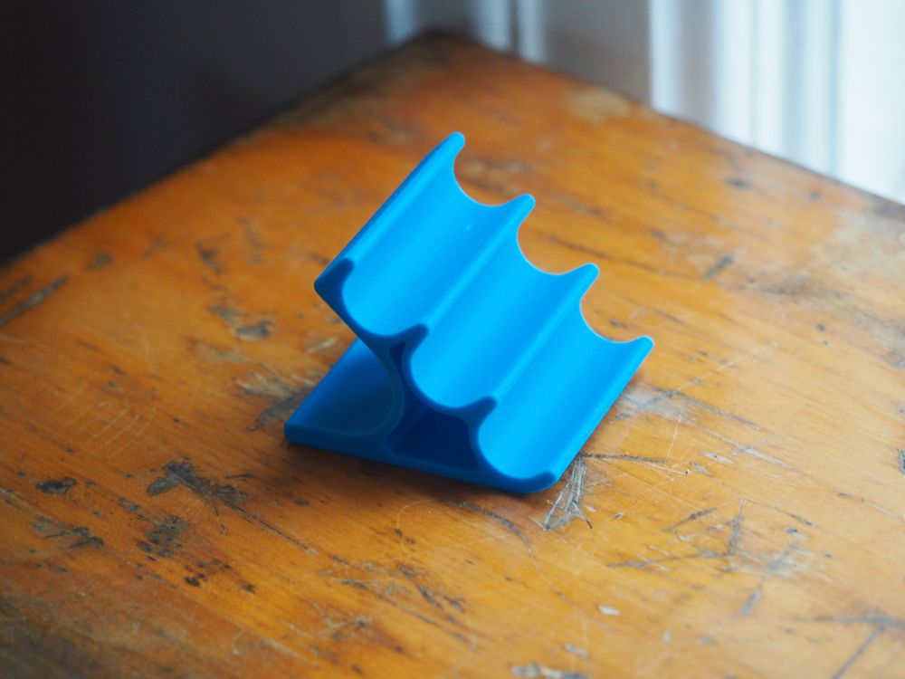 Desk Pen Stand for 3 - Blue