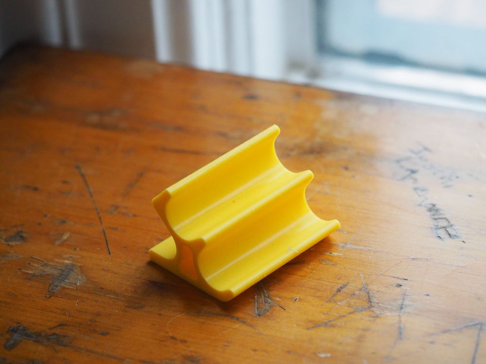 Desk Pen Stand for 2 - Yellow