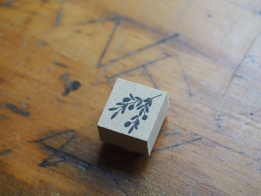 Stamp Marche Rubber Stamp - Illustrated stamp "Olive" by Emi Nakano (a-076)