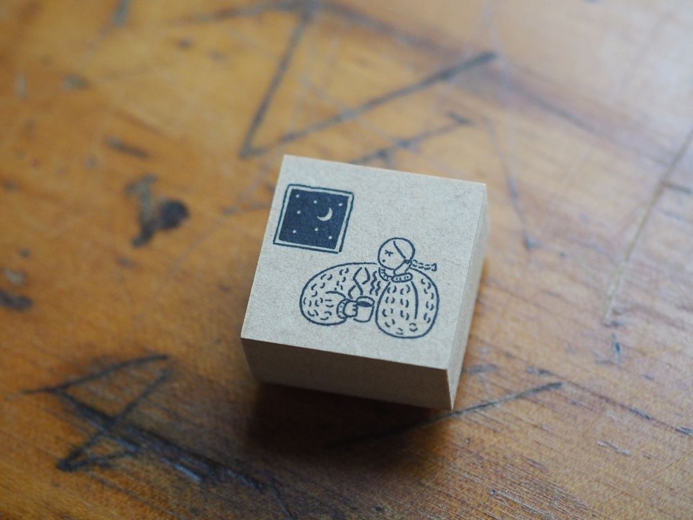 Stamp Marche Rubber Stamp - Marl-chan Stamp Coffee (a-092)