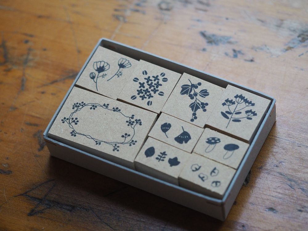 Stamp Marche Rubber Stamp - Creator's Stamp Box (Autumn Flower) by Emi Nakano