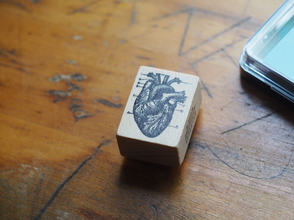 Heindesign Rubber Stamp - Heart