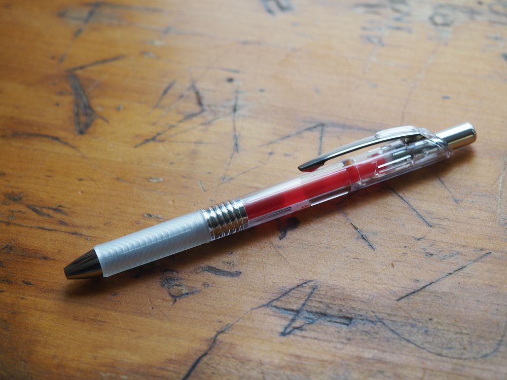 Pentel Energel infree 0.7mm Gel Pen - Red