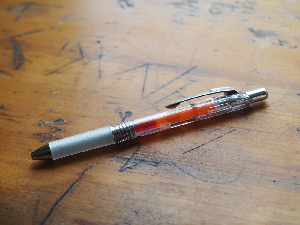 Pentel Energel infree 0.7mm Gel Pen - Orange