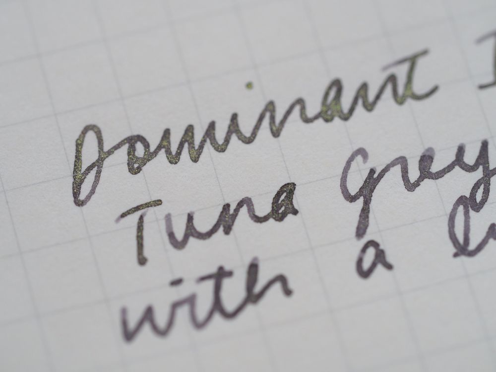 Dominant Industry Fountain Pen Ink (25mL) - Wonder Pens Exclusive - Limited Pearl Edition - Tuna Grey V2