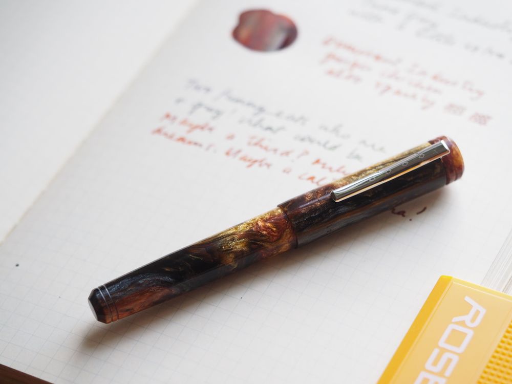 Franklin-Christoph Special Edition Pocket 20 Fountain Pen - Walnut - Wonder Pens Exclusive with Clip