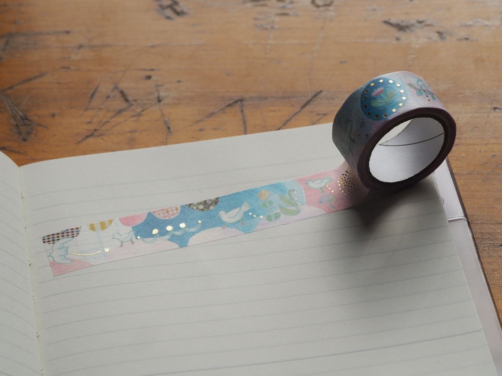 Cozyca x Chihiro Sonoda Washi Tape - Tori no Otoshi Mono (21-038)