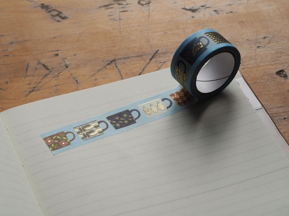 Cozyca x Midori Asano Washi Tape - My Favorite Mugs (21-029)
