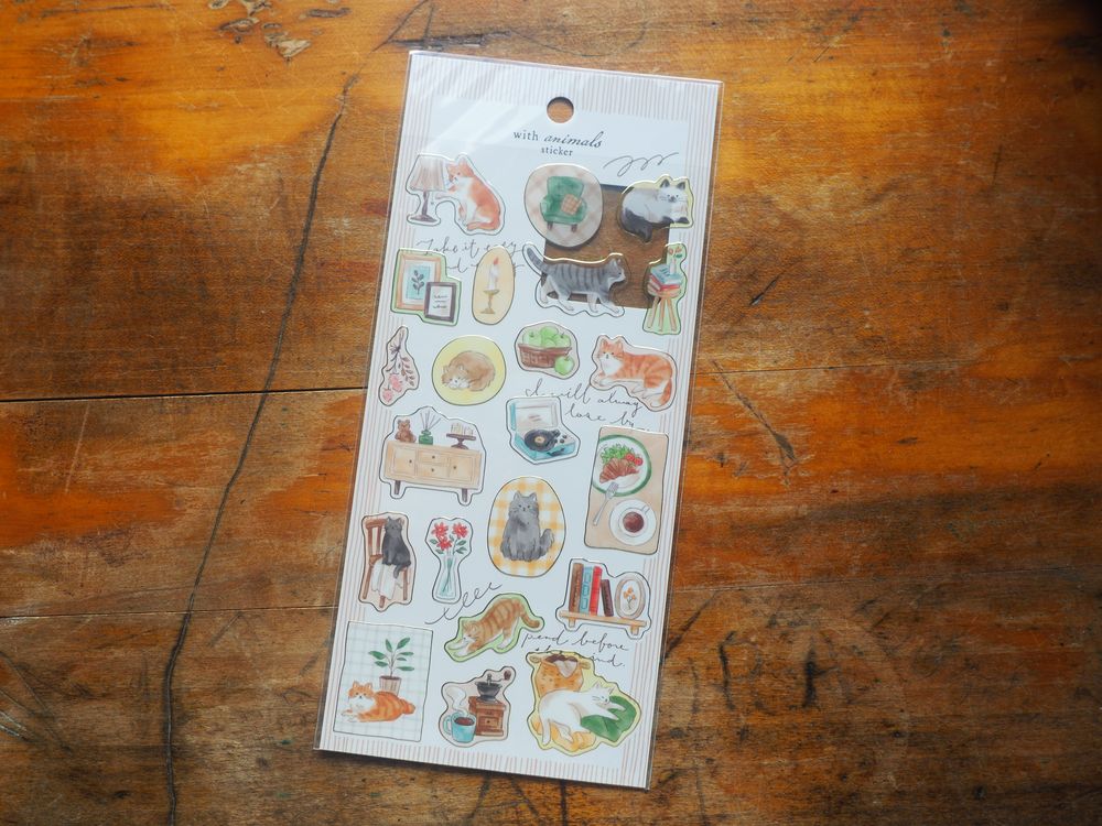 Mindwave - Sticker Sheet - With Animals Cats (82571)