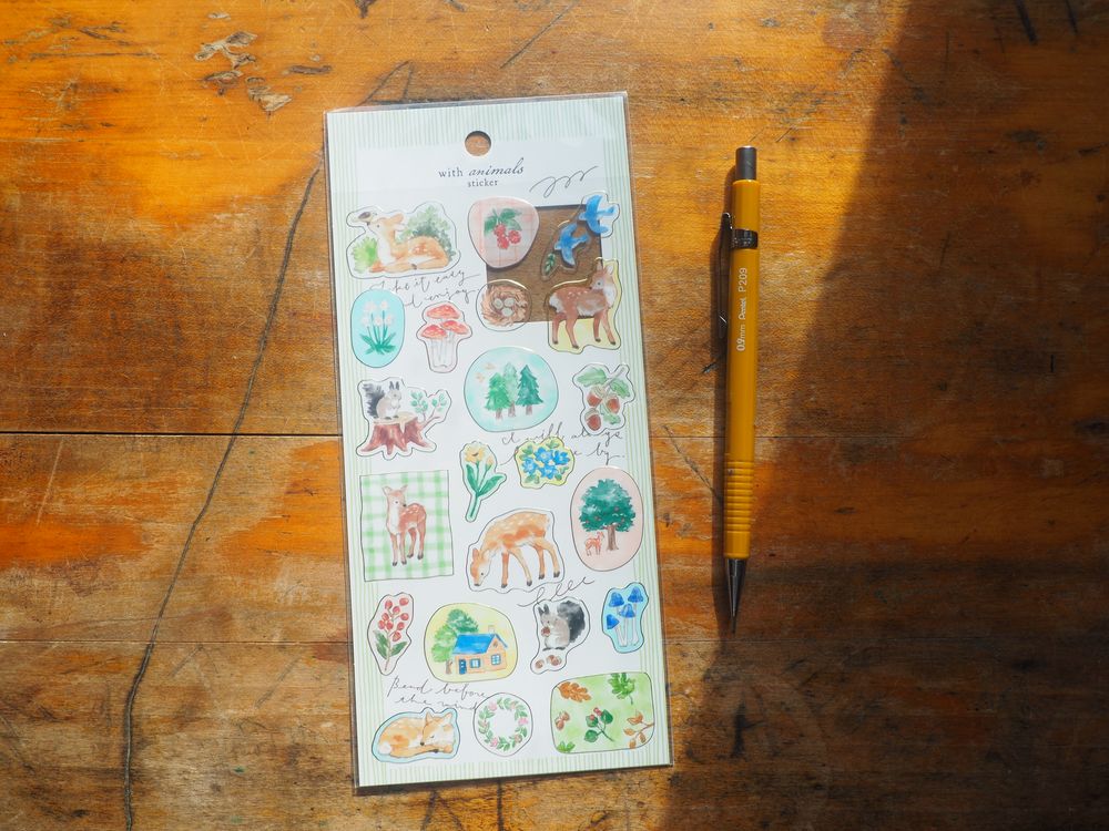 Mindwave - Sticker Sheet - With Animals Deer (82572)