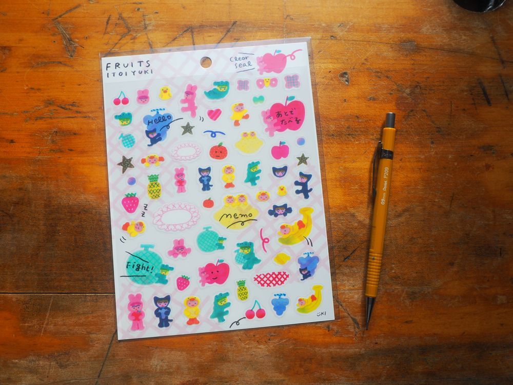 Sticker Sheet - Yuki Itoi - Fruits (22-979)