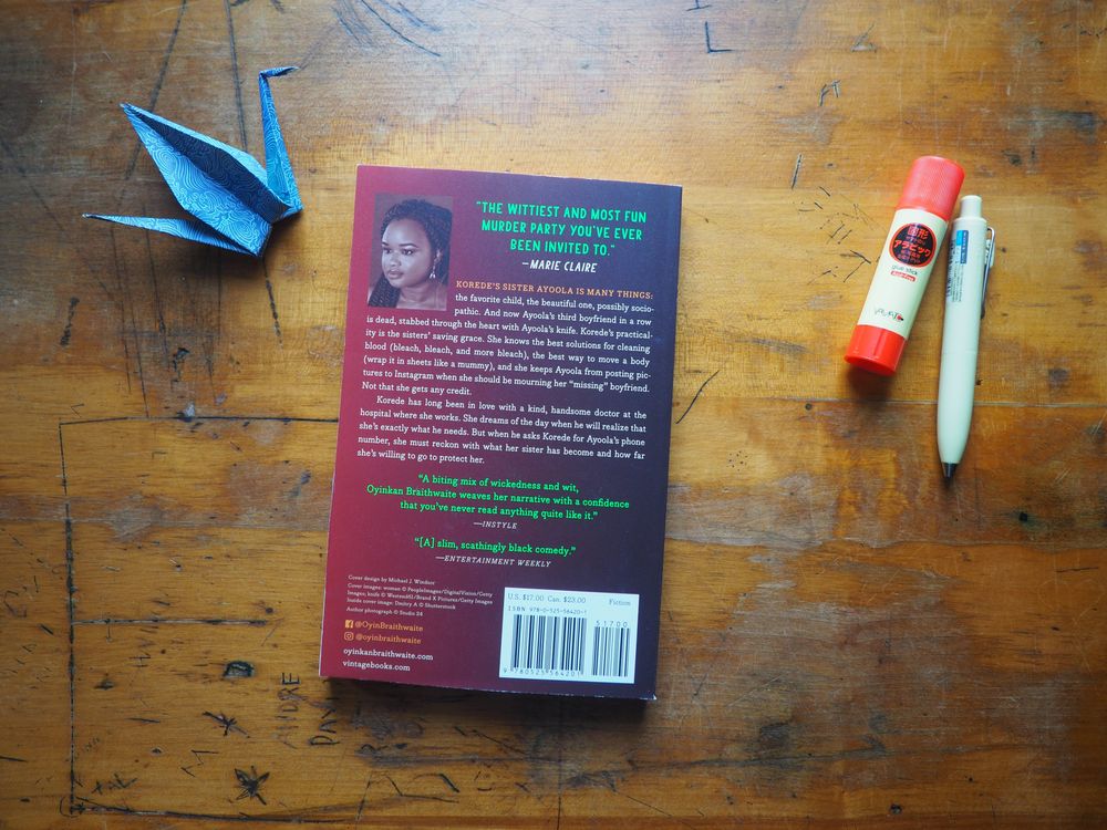 My Sister, the Serial Killer by Oyinkan Braithwaite