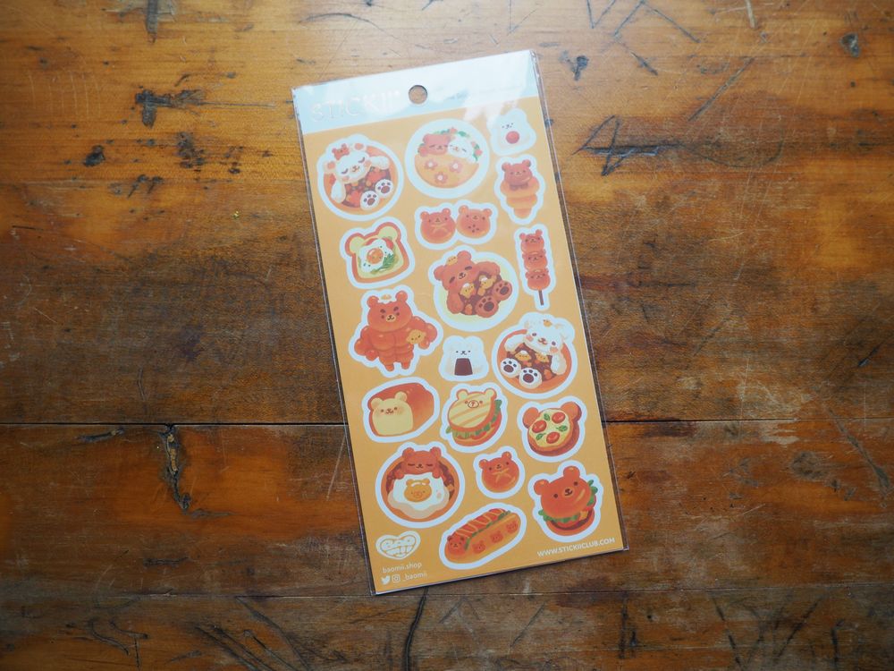 STICKII - Beary Kawaii Stickers - 1 Sheet