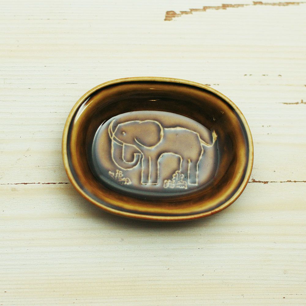 Classiky x Toraneko Bonbon Oval Bean Plate - Elephant Mustard