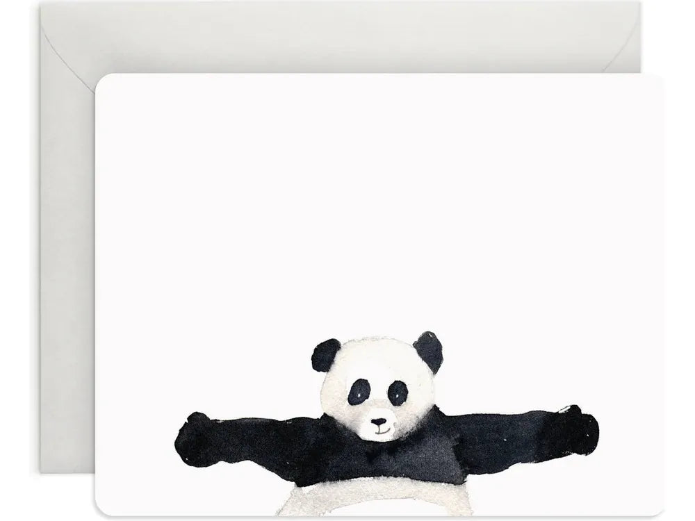 E. Frances Paper - 8 Boxed Notecard Set - Panda Hug Flat Notes