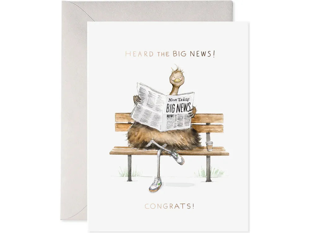 E. Frances Paper - Card - Big News