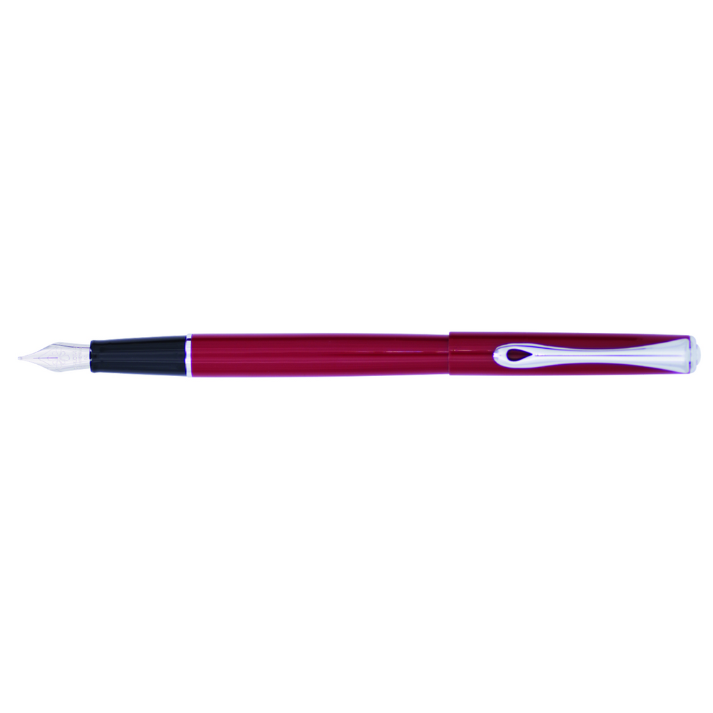 Diplomat Fountain Pen - Traveller - Dark Red ST