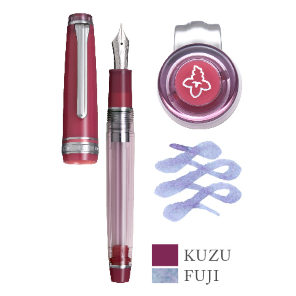 Sailor Manyo Professional Gear Slim Fountain Pen Set 2  - Special Edition - Wisteria