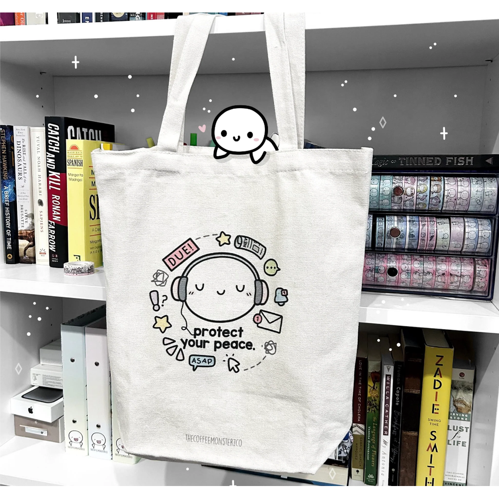 TheCoffeeMonsterzCo Tote Bag - Protect Your Peace