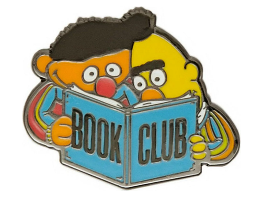 Sesame Street Bert and Ernie Book Club Enamel Pin