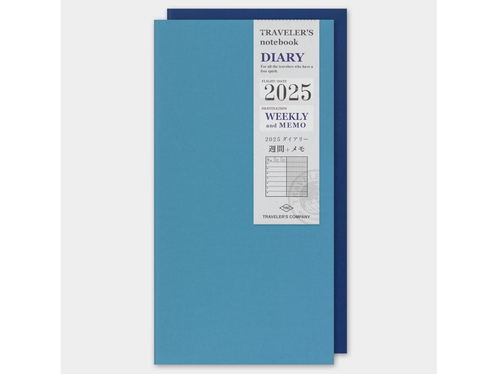 Traveler's Notebook Regular Size Refill - 2025 Diary - Weekly and Memo