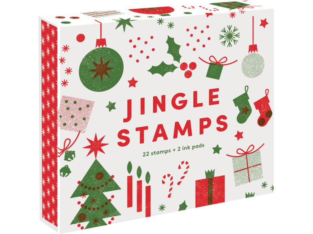 Jingle Stamps: 22 stamps + 2 ink pads