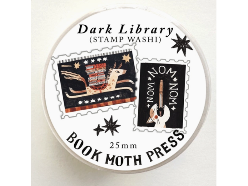 Shelley Couvillion Washi Tape - Dark Library Stamp