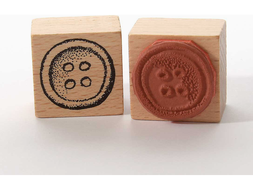 Heindesign Rubber Stamp - Round Button