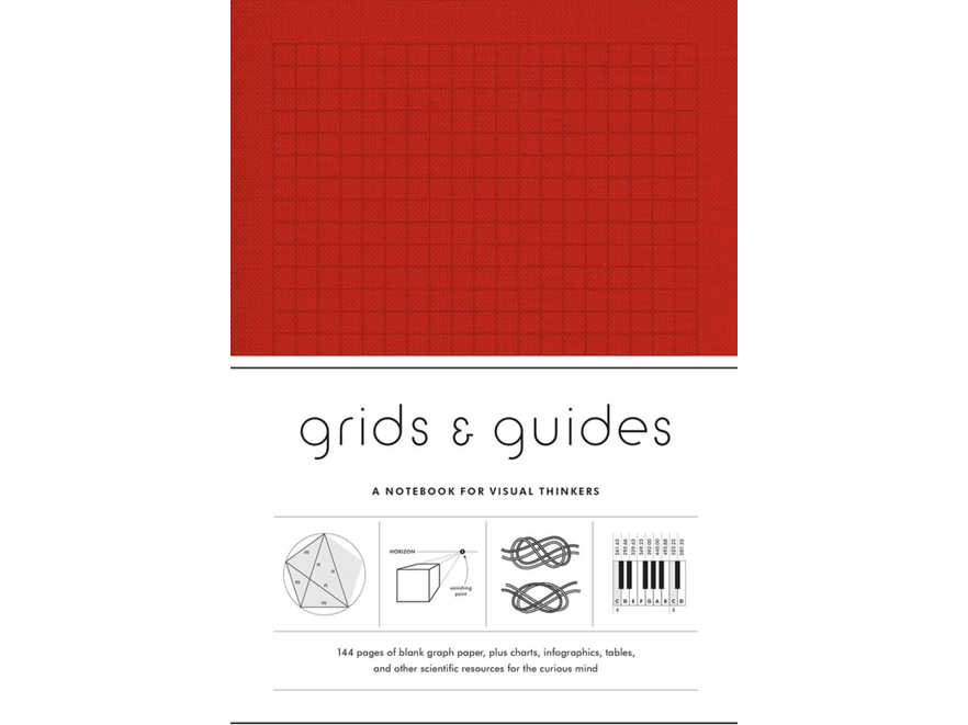 Grids & Guides (Red): A Notebook for Visual Thinkers