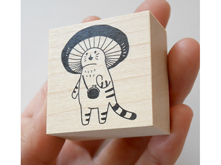 Mushroom Cat Stamp - Good Thing Happened