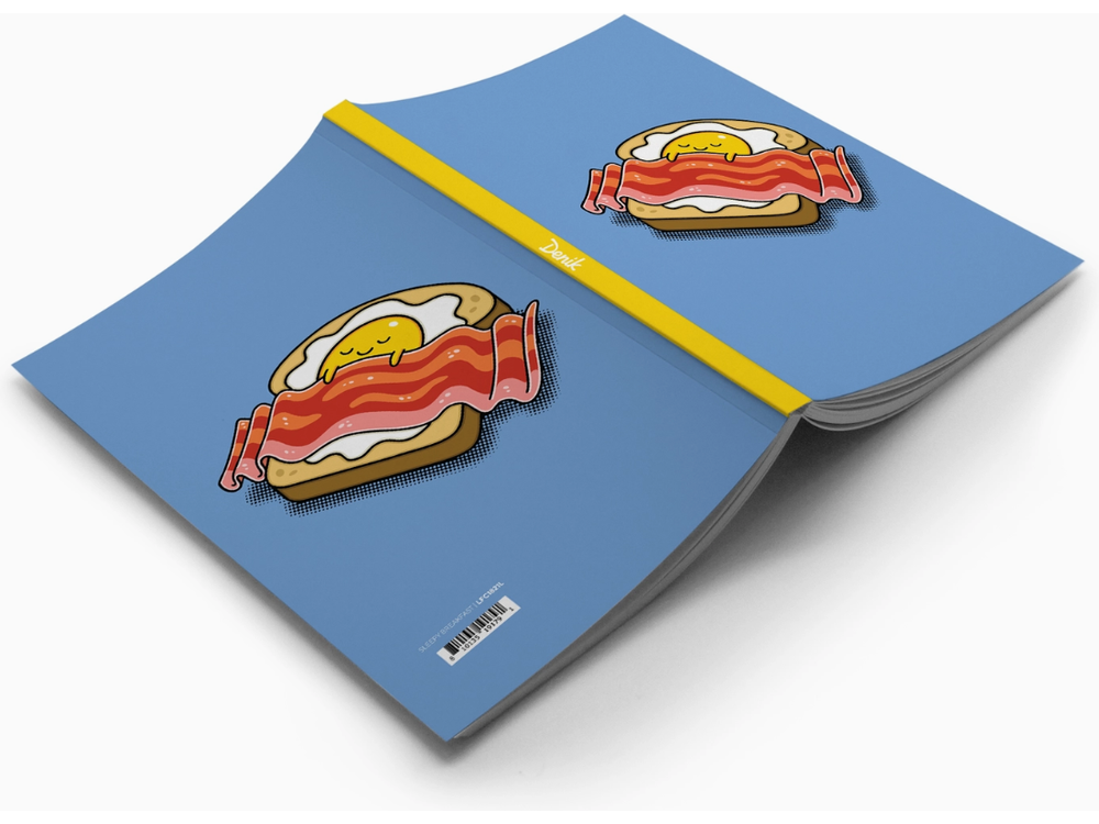 Denik Classic LayFlat Notebook - Sleepy Breakfast - Lined
