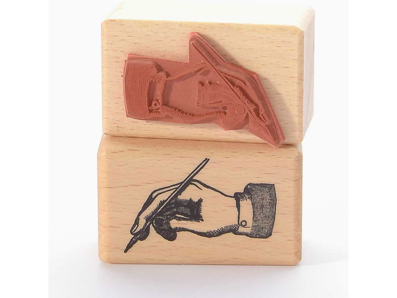 Heindesign Rubber Stamp - Writing Hand Right