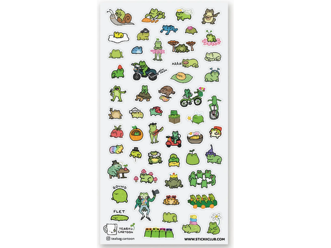 STICKII - Sticker Sheet - Little Frogs