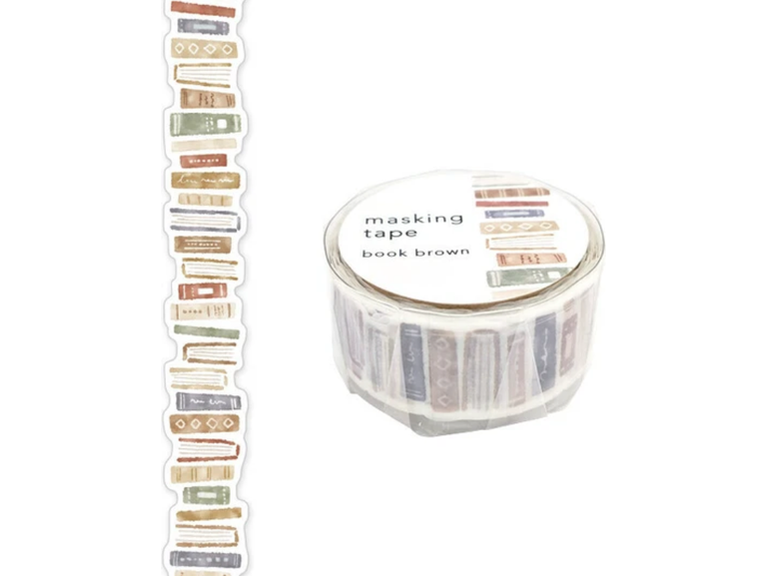Mindwave - Washi Tape Die-Cut - Book Brown (95309)