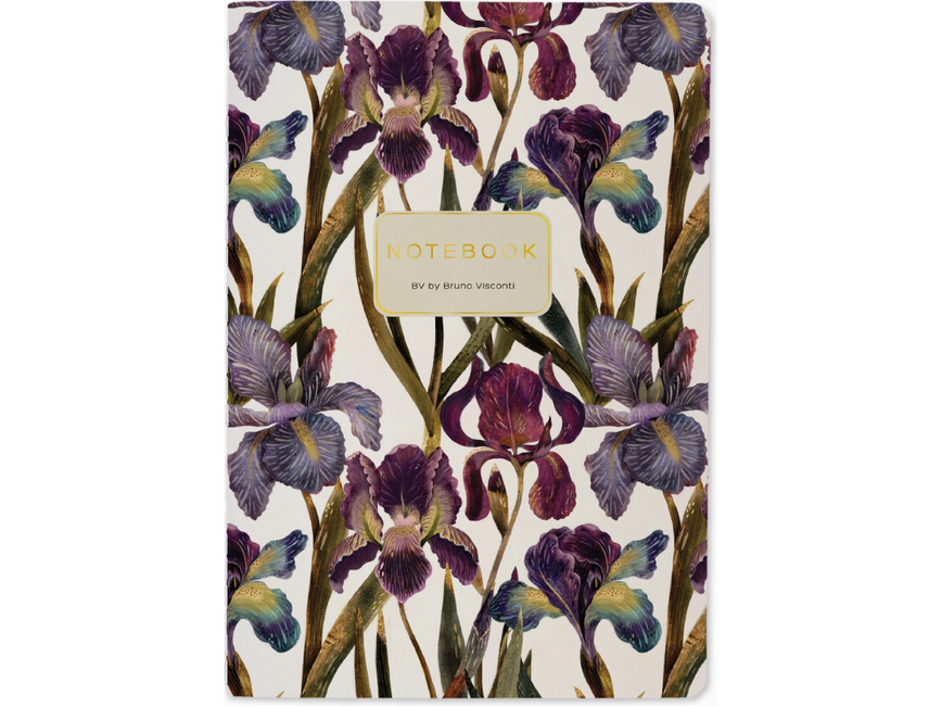 Bruno Visconti - Notebook - A5 Lined - Irises