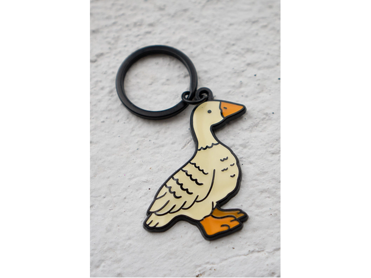 Stay Home Club - Enamel Keychain - Goose