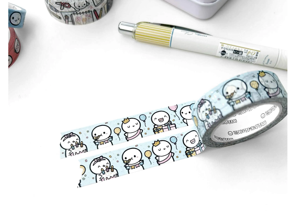 TheCoffeeMonsterzCo - August 9 Release - Washi Tape Birthday Bash 2.0 (15mm)