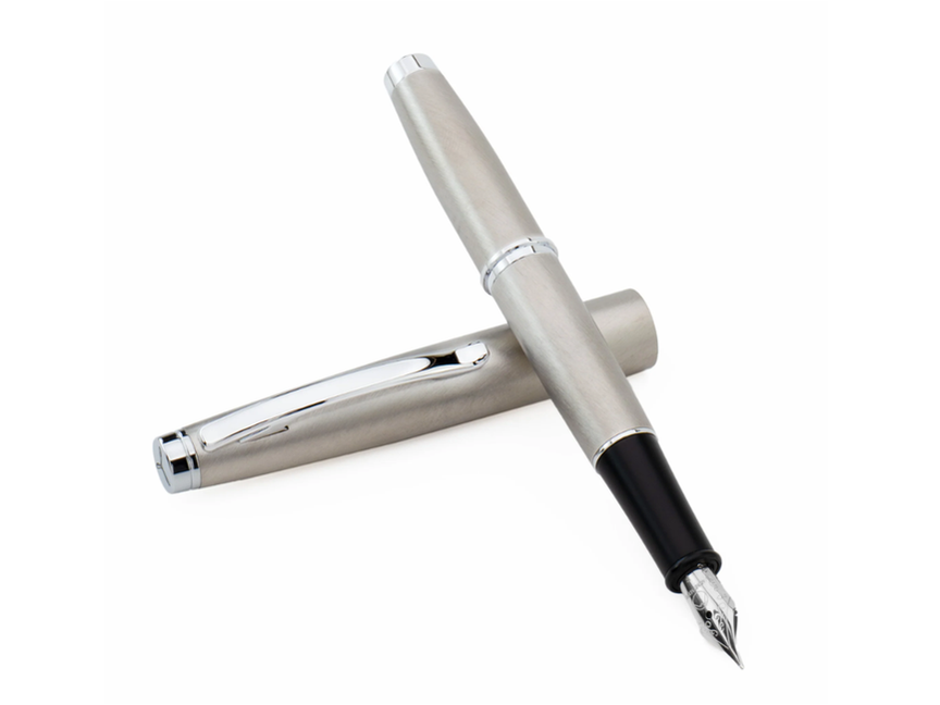 Monteverde Dakota Fountain Pen - Stainless Steel