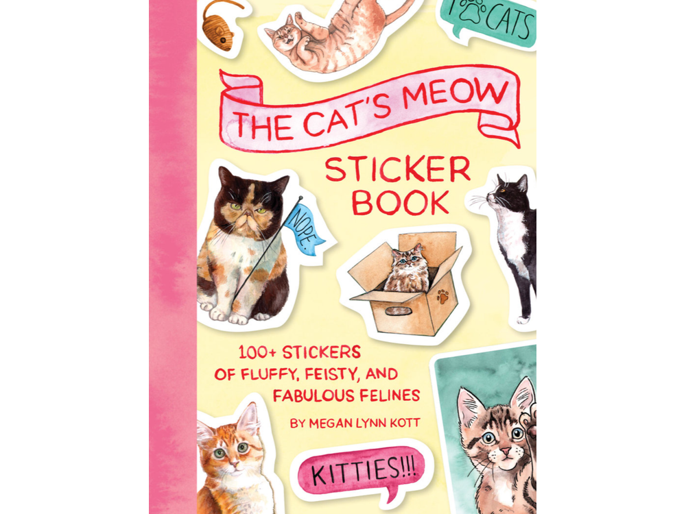Cat's Meow Sticker Book: 100+ Stickers of Fluffy, Feisty, and Fabulous Felines