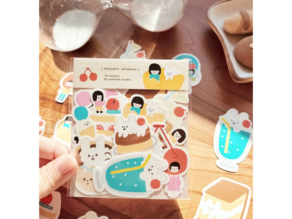 Yohand Studio - Medium Stickers - 10 Stickers - Dessert
