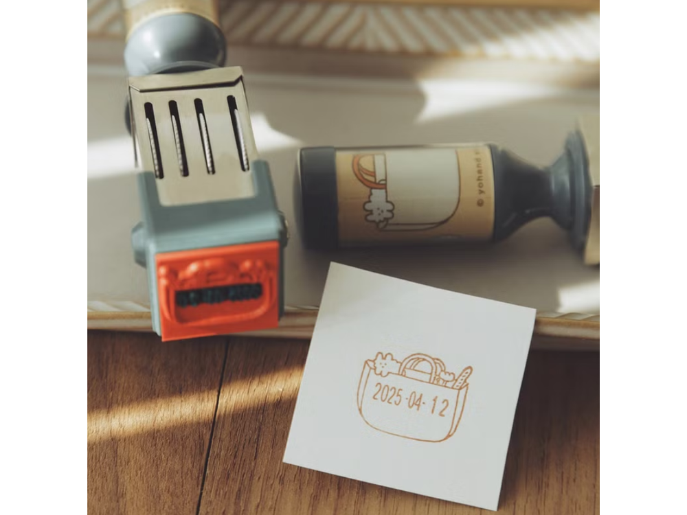 Yohand Studio - Large Adjustable Date Stamp - Shopping Basket