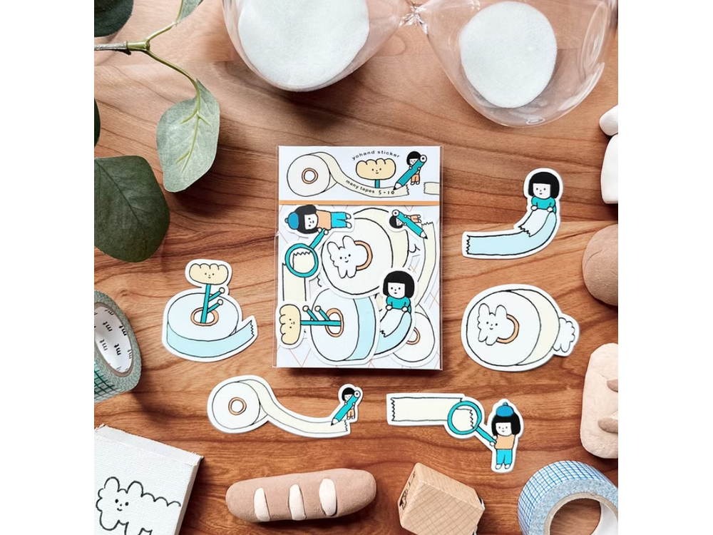 Yohand Studio - Medium Sticker Set - 5-10 - Many Tapes