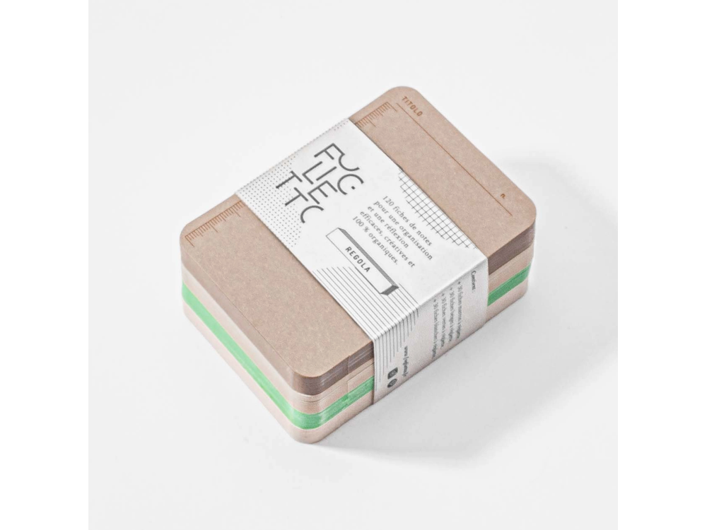 Foglietto - Memo Cards - Deck of 120 - A7 - Regola (Beige/Brown/Green/White)