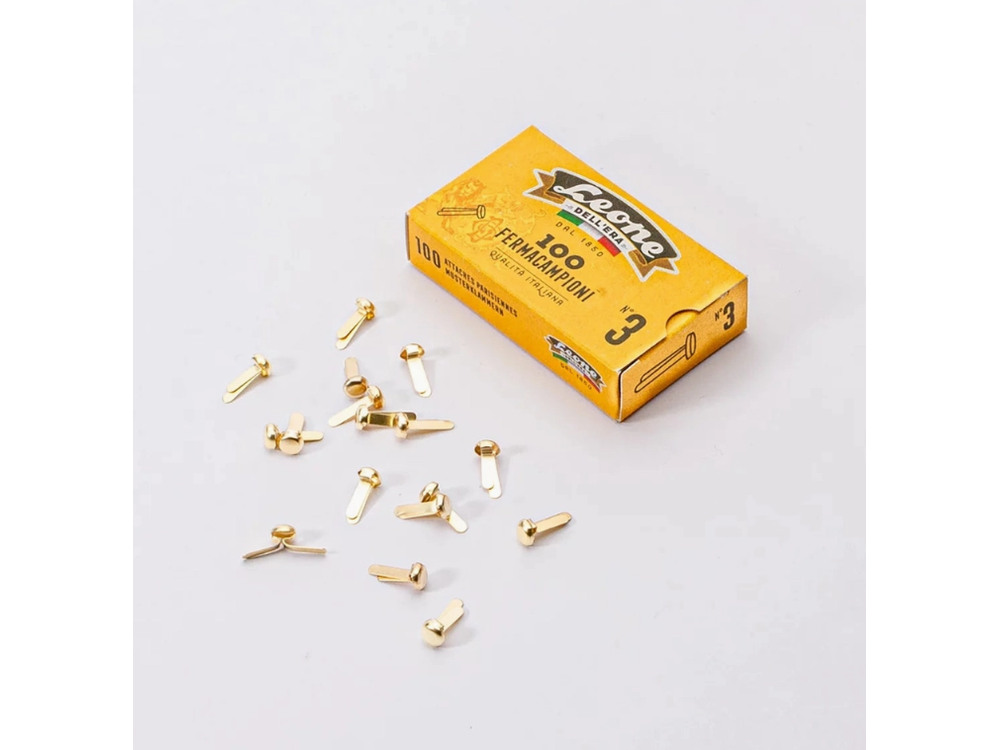 Dell'Era - Brass Plated Paper Fasteners - 100 Pieces