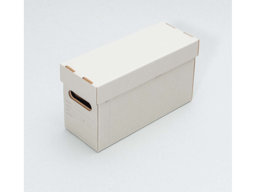 Foglietto - Cardboard Storage Box - A7 - Archivio (Pietra Serena Grey)
