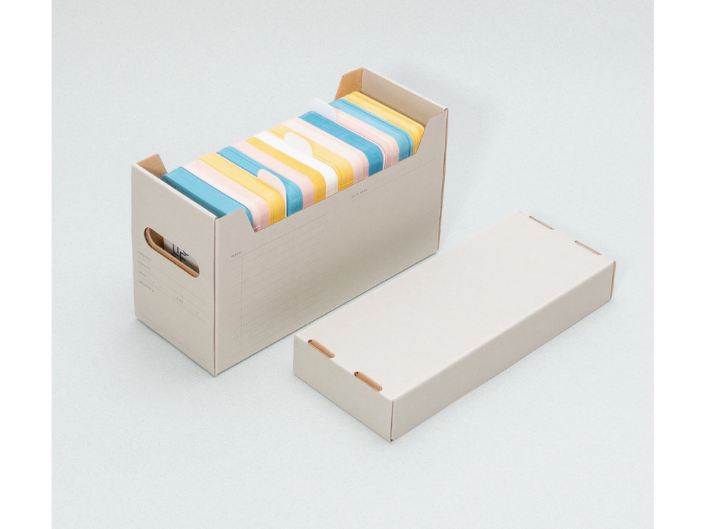 Foglietto - Cardboard Storage Box - A7 - Archivio (Pietra Serena Grey)